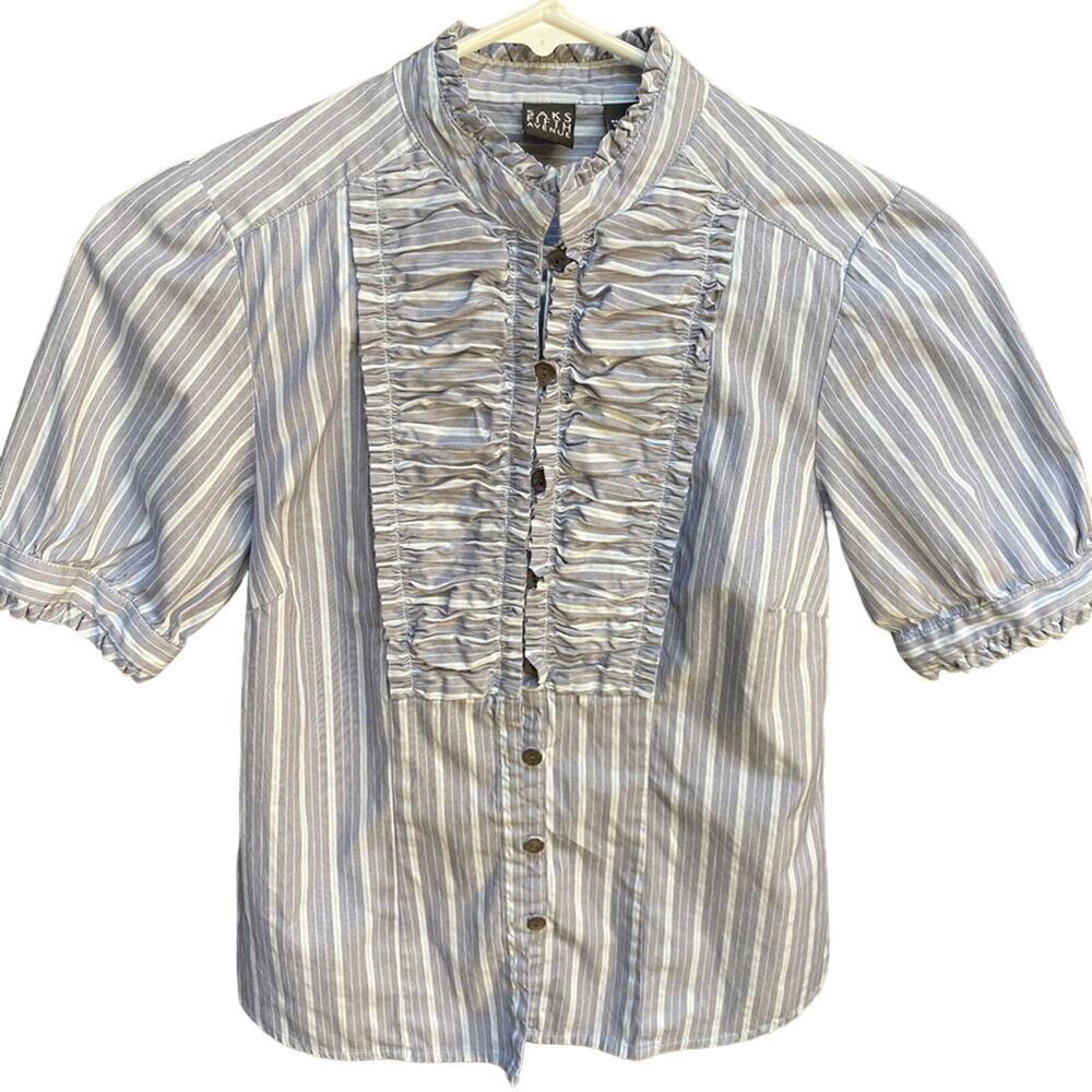 NWOT SAKS FIFTH AVE ruffle top size 4